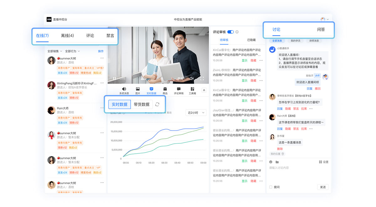 小鹅通直播中控台功能上线了