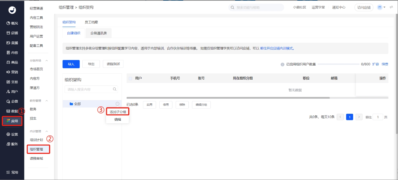 小鹅通组织管理：构建企业级学习生态的智能架构系统